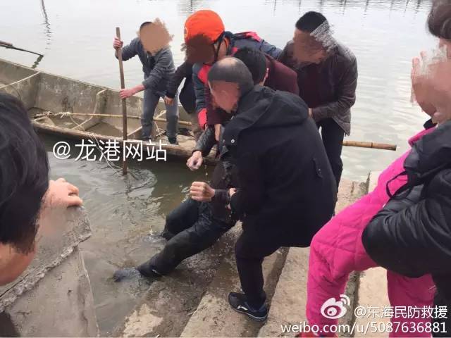 鳌江一男子溺水死亡尸体打捞上岸图