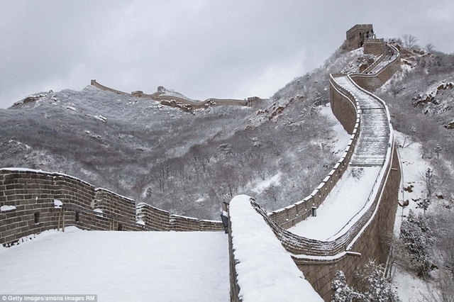 雪中长城