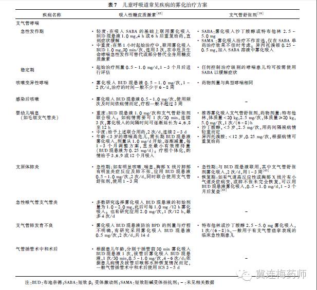 雾化吸入用药共识