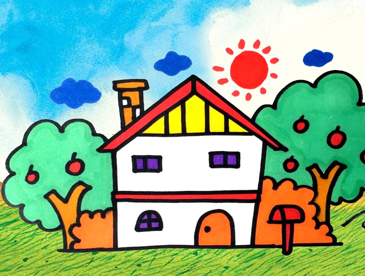 可爱小房子简笔画画法图片步骤（护士简笔画） - 有点网 - 好手艺
