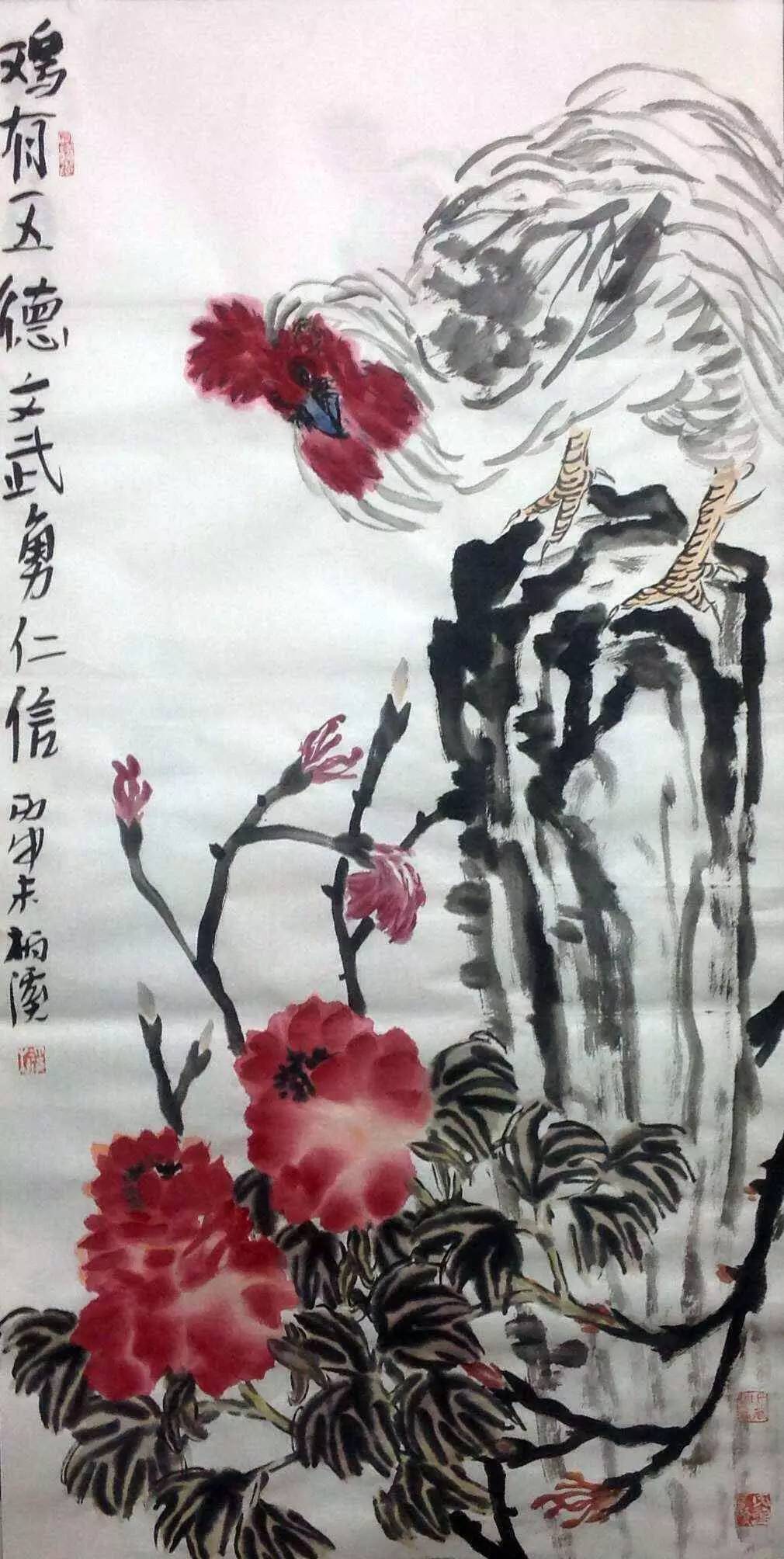 柏溪(柏明明)1970年生于西北,2000年拜北京画院大写意花鸟画家郭石夫