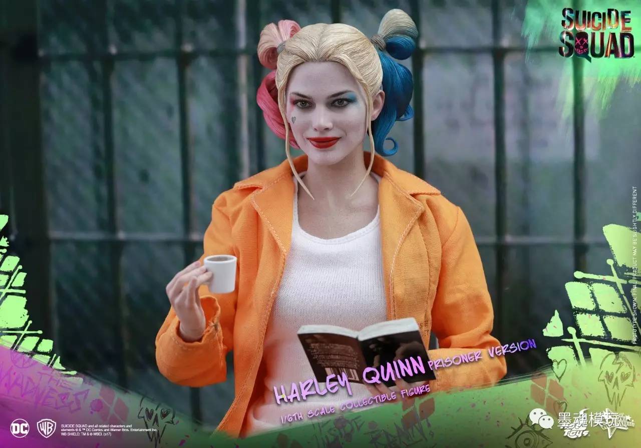 hottoys新品16mms407自杀小队suicidesquad小丑女harleyquinn囚服版