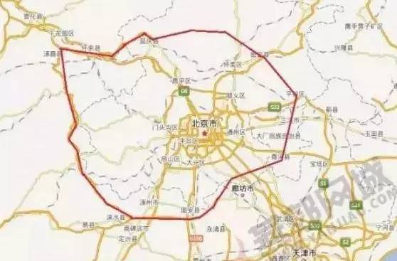 我们看 首都地区环线高速公路起点, 亦庄地区的房价