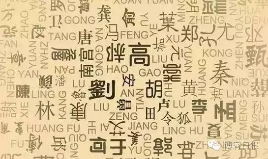 中国姓氏最新排名!你第几?