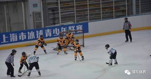 【组图】浦东三林举办上海市青少年冰球联赛,
