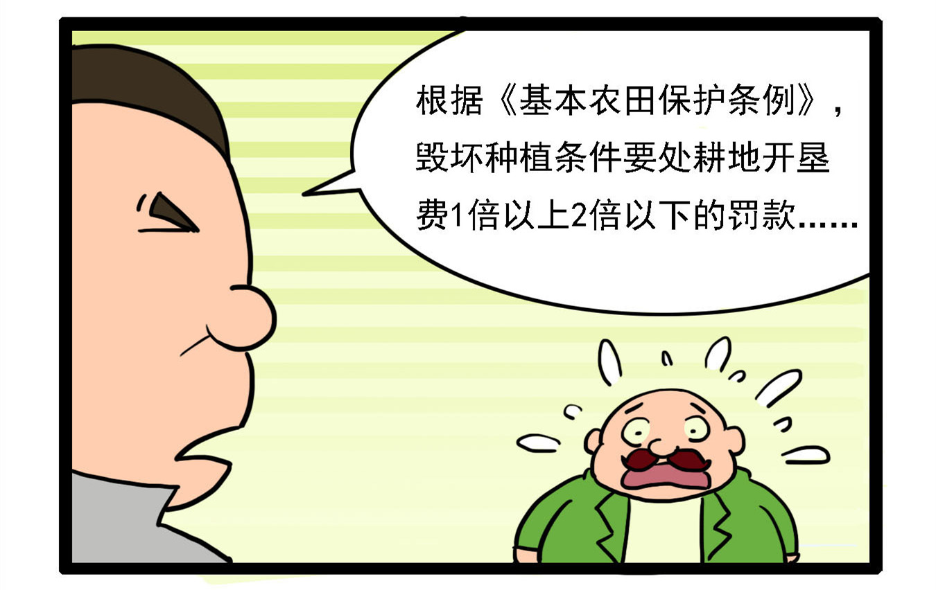 阿土博系列科普漫画耕地保护之损地赔钱