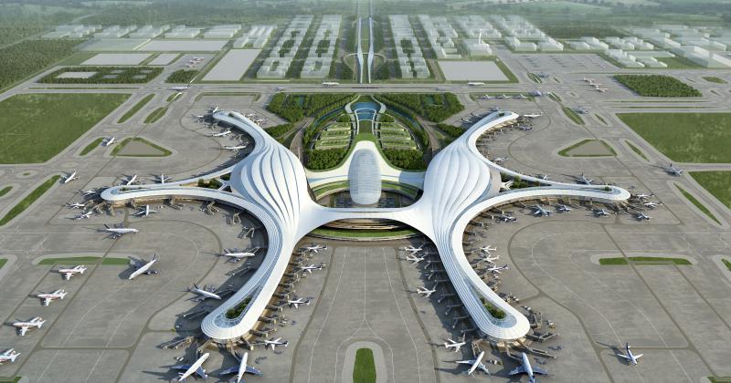 未来的成都新机场,将成为继北京,上海,广州之后的中国第四大航空枢纽.