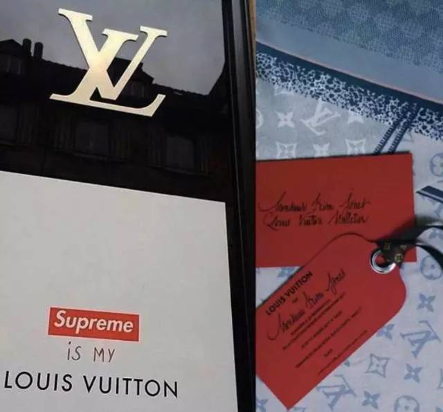 MRBLD on X: David Beckham wearing the Supreme/Louis Vuitton