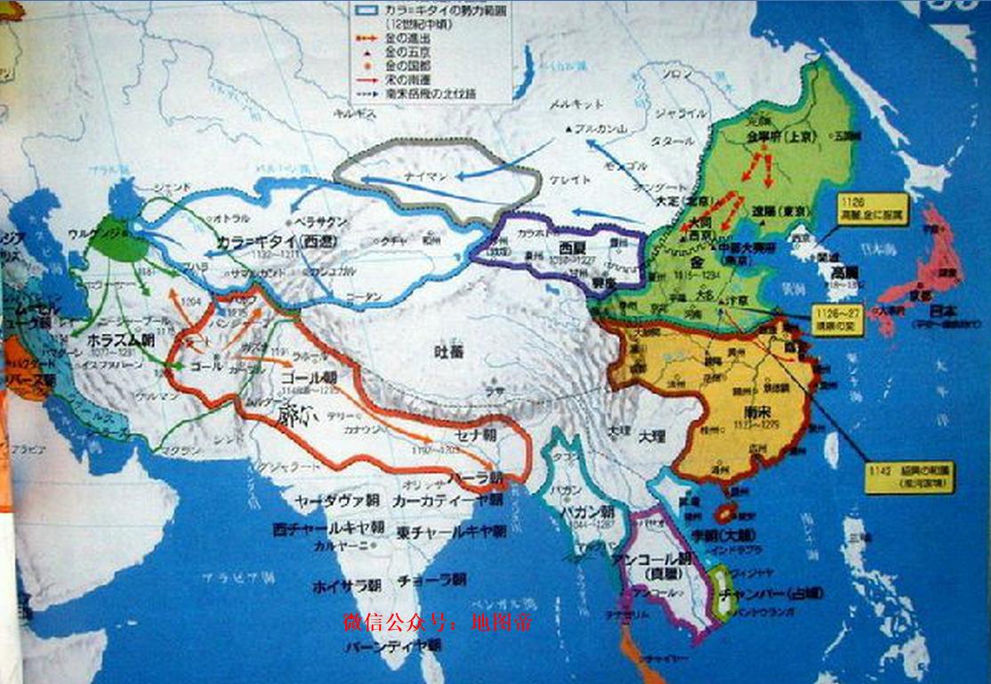 日本崇拜中国古代，从日本教科书上的历史地图可见-搜狐