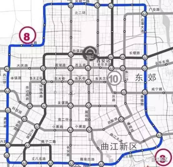 西安地铁13号线:新建北客站至贺韶村地铁13.