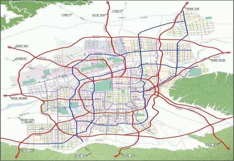 建成西安到成都,兰州,银川,延安高铁,实现3小时到达周边城市群,4至6