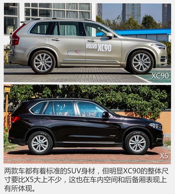 2.0T间的对决沃尔沃XC90比较宝马X5