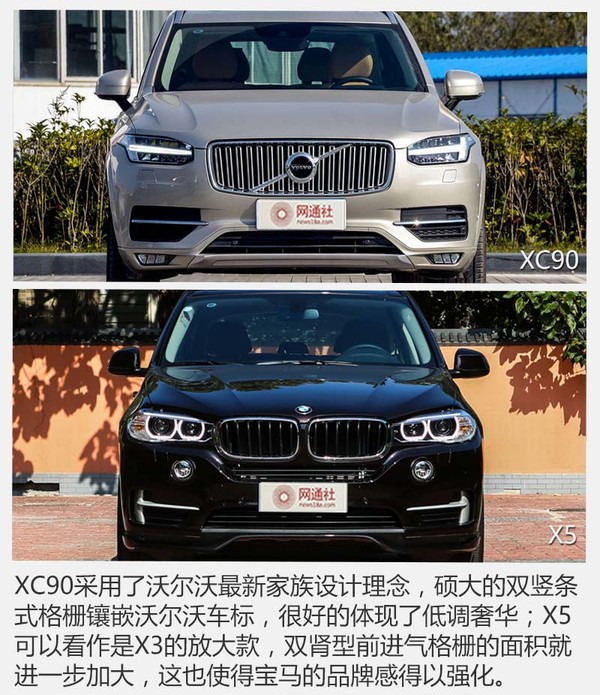 2.0T间的对决沃尔沃XC90比较宝马X5