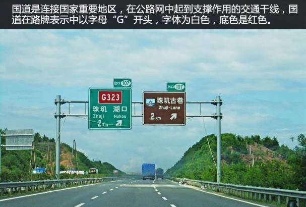 图中g323就是国道公路牌