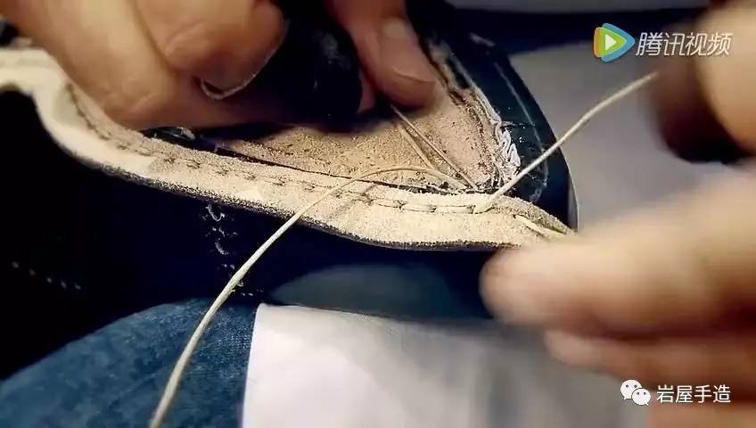 实拍lv手工皮鞋制作全程