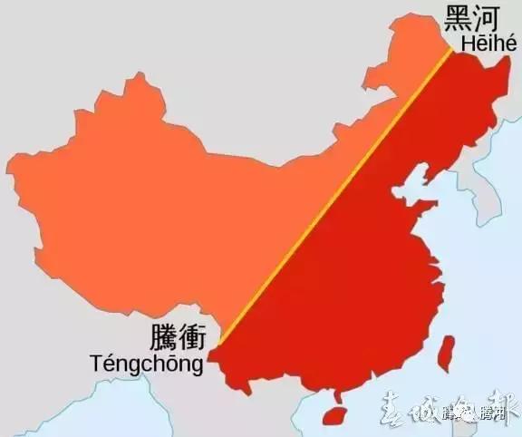 中国人口地理分界线_中国人口地理分界线 爱辉 腾冲 缔结友好市区(2)