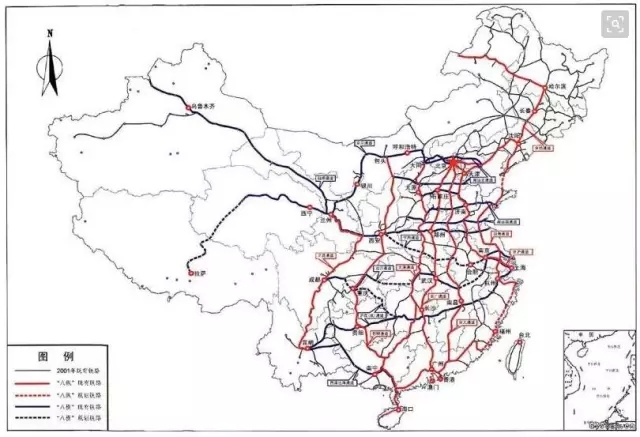 中国高铁版图