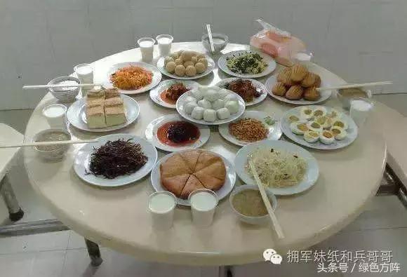 部队的伙食如果真的这个样子 说啥我也要当兵去