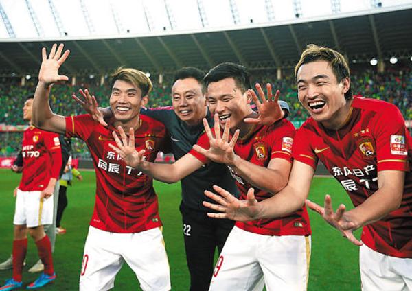 中国足球最强球队当属广州恒大 七年创造N多纪