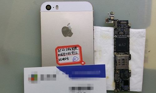 iPhone 5S发热 信号不好 打不出电话维修过程