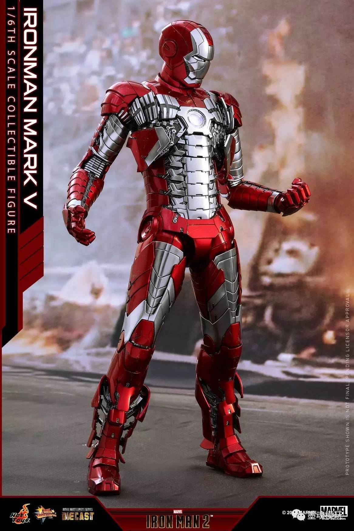 hottoys新品16mms400d18合金压铸钢铁侠2ironman钢铁侠mkvmk5