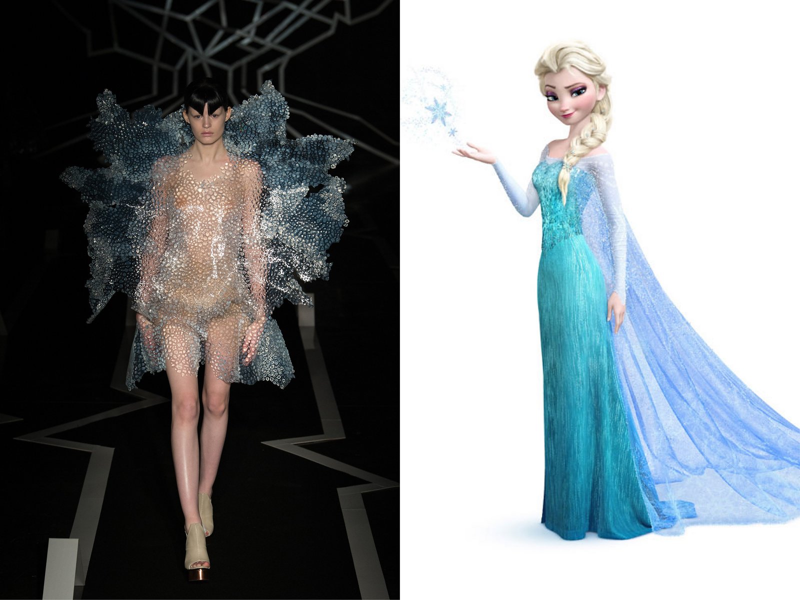 iris van herpen elsa《冰雪奇缘》christian dior tiana