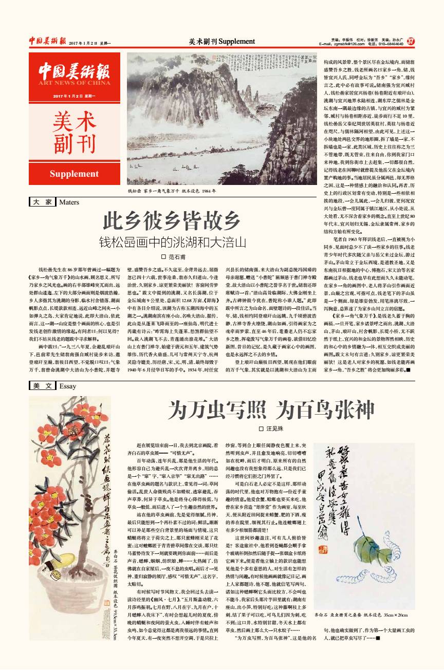 《中国美术报》第50期 美术副刊