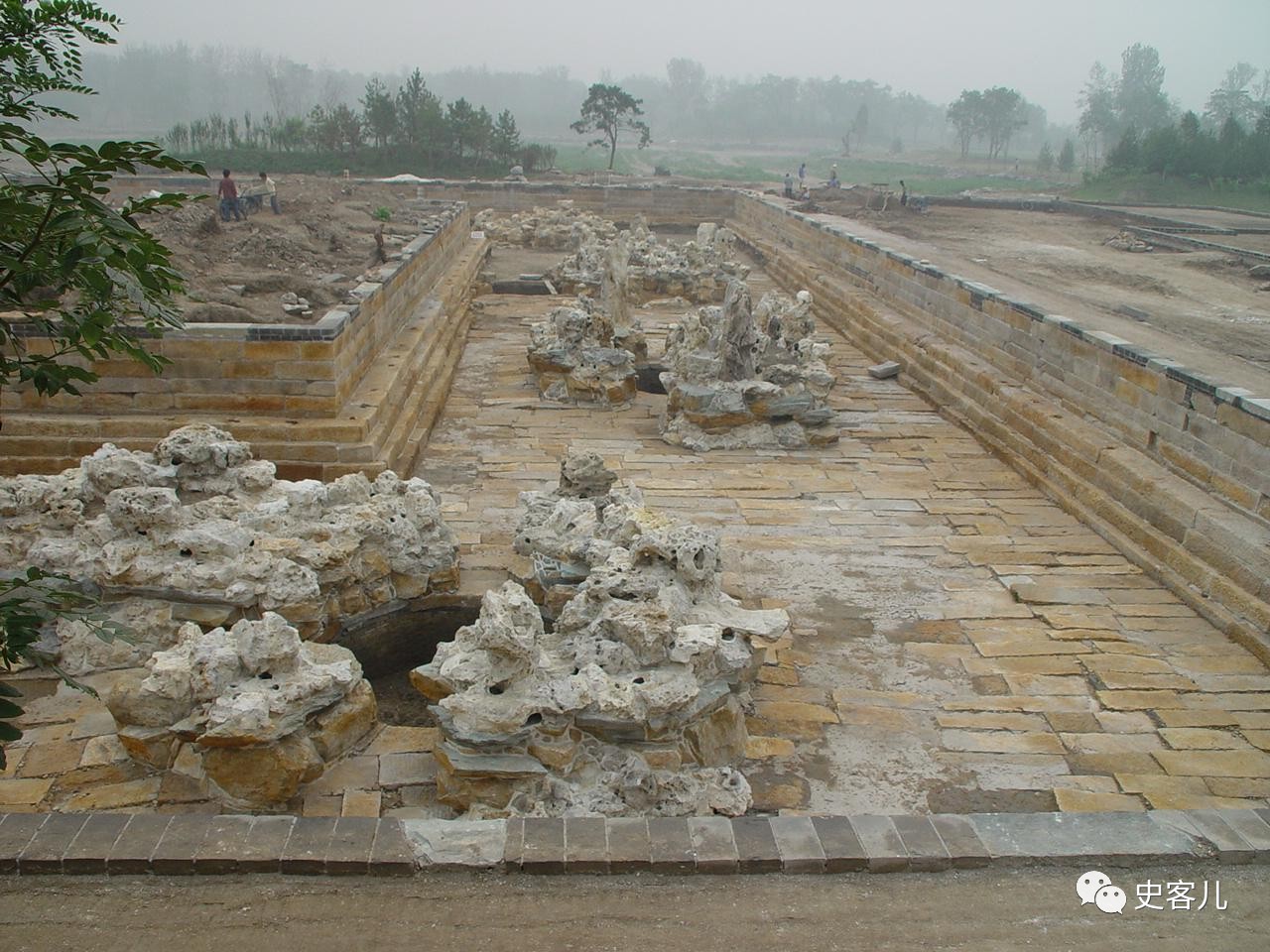 遗址方壶胜境立面复原图-【圆明三园模拟复原图】圆明园方壶胜境平面