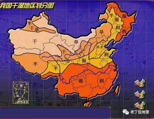 这是中国的热量带分布图.甘肃有亚热带,暖温带,中温带,和高原气候区图片