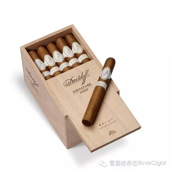 3. davidoff signature 2000 tubos box of    natural 5x 43