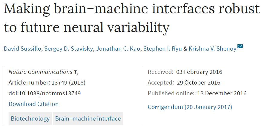 报码:【j2开奖】学界 | 如何让脑机接口对神经变化稳健？Nature Communication论文提出新型RNN方法
