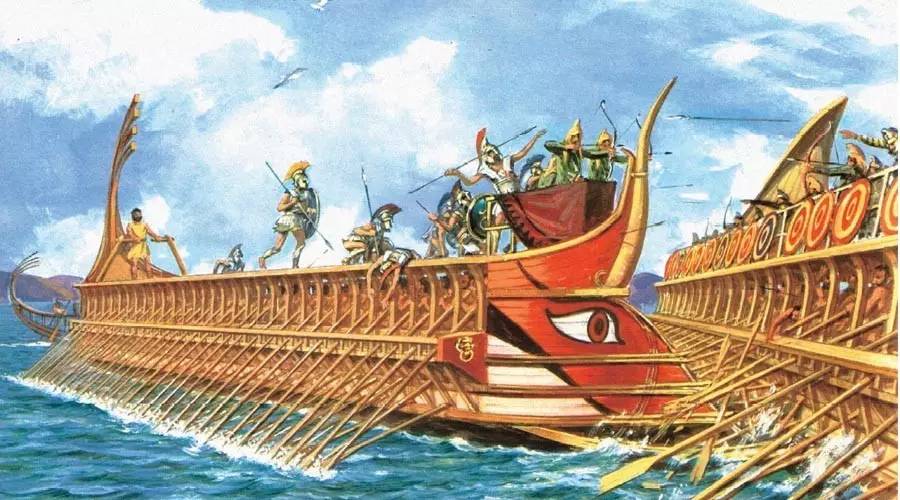 图说希腊化时代的巨型桨帆战舰