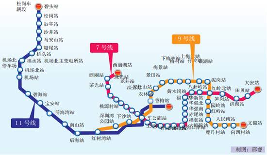 2040年深圳地铁规划图