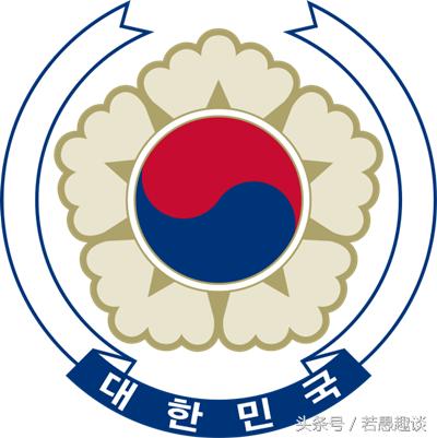 韩国国徽其实,韩国除了太极图案的国旗外,还有两个代表韩国国家重要