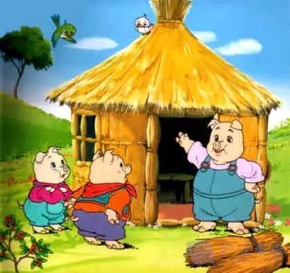 三只小猪和三座房子猜成语_三只小猪盖房子图片
