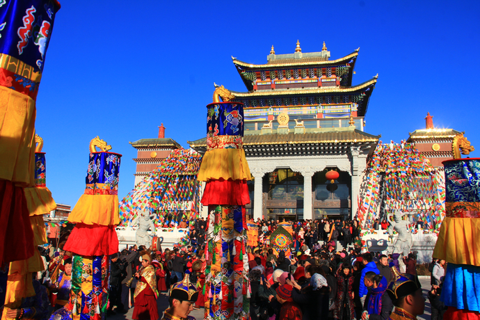 阜新瑞应寺东藏祈福 祈愿国泰民安