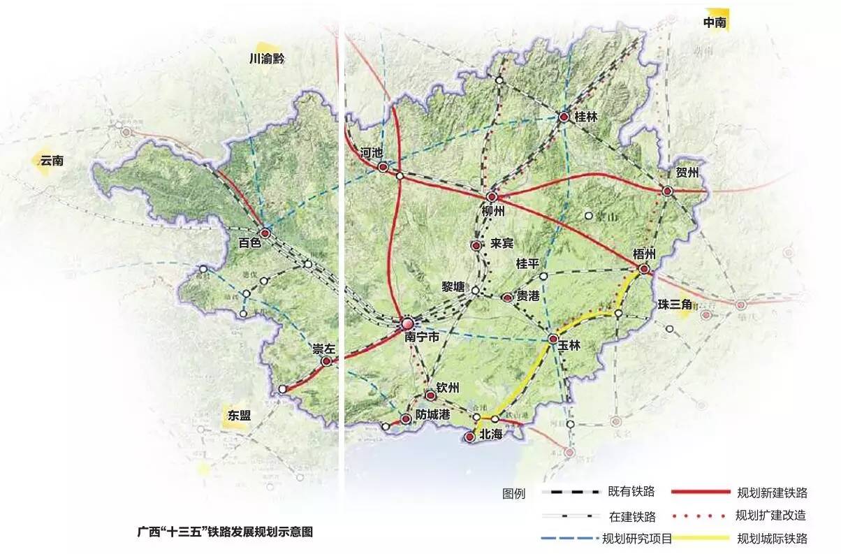 广西至2020年,县县通高速,市市通高铁,片片通民航图片