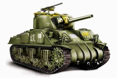中型坦克是m4a4"谢尔曼"(sherman),数量为35辆,配发给驻印军战车第一