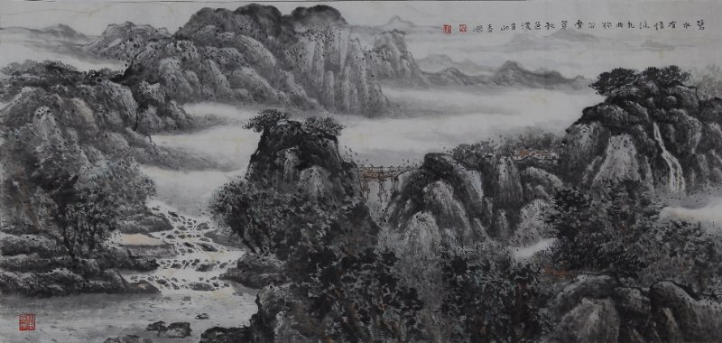 上海著名山水画家王春国作品欣赏