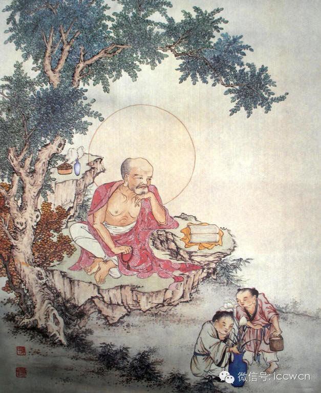 佛教艺术:夏荆山居士《罗汉》绘画欣赏