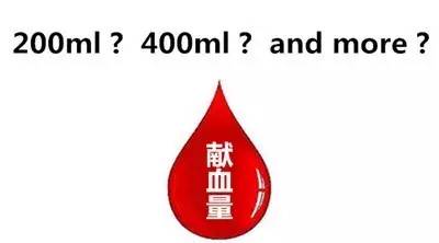 许多献血者都知道,在我国,一次献血献血量可以是200ml,300ml或者400ml