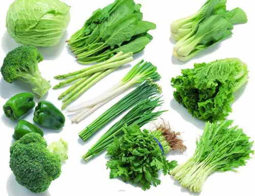 2.多吃点绿叶蔬菜