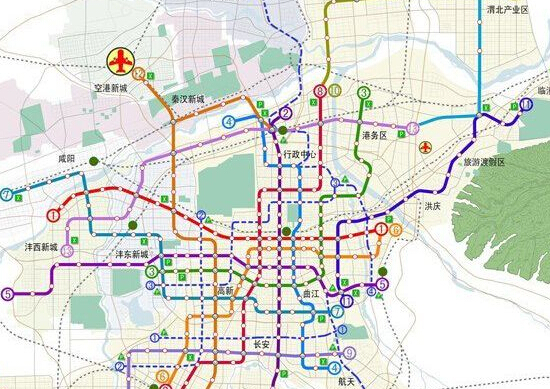 西安地铁将“九线”共建，看看哪条线到曲江!-搜狐旅游