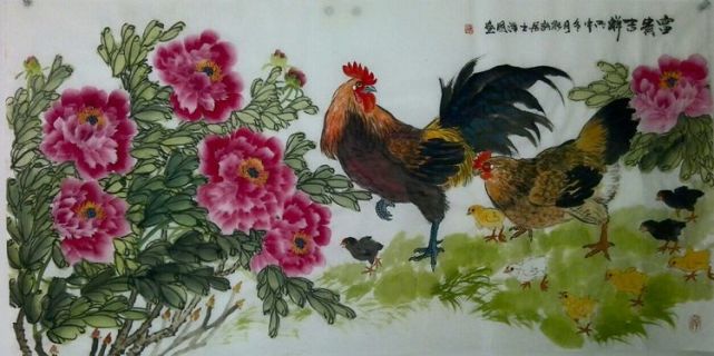 职业国画家段汉国:鸡年画鸡之富贵吉祥