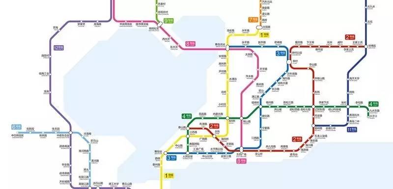 2号线也将开始试运行 2号线是从黄岛到青岛的跨海地铁 到时候去黄岛更