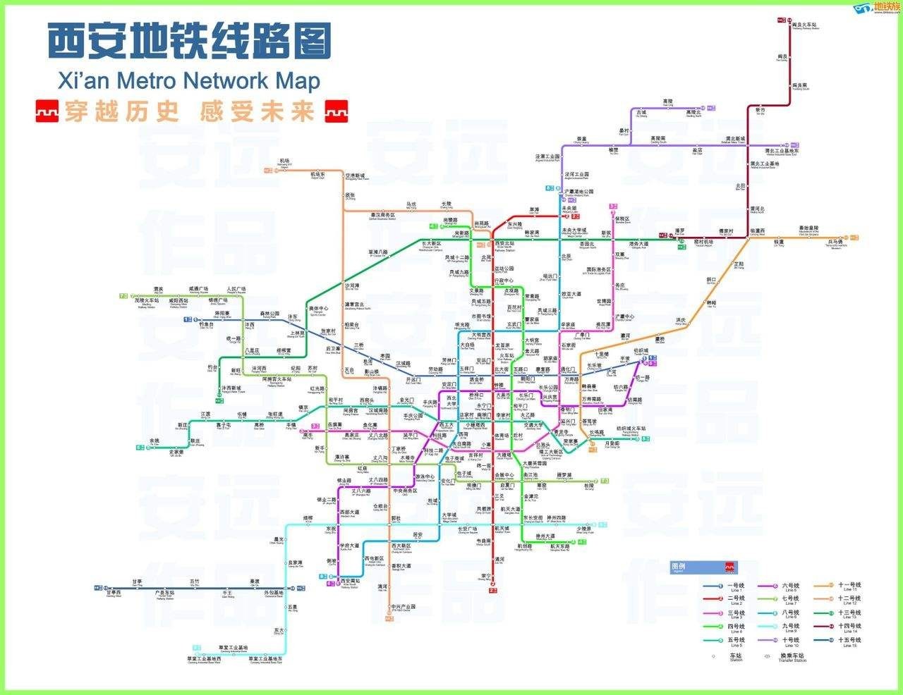 地铁4号线2018年底建成通车 2021年西安将拥有8条地铁图片
