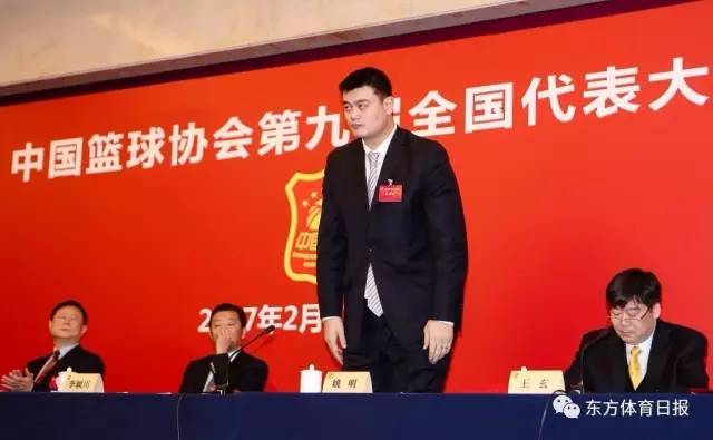 恭喜姚明正式当选中国篮协主席!中国篮球的天