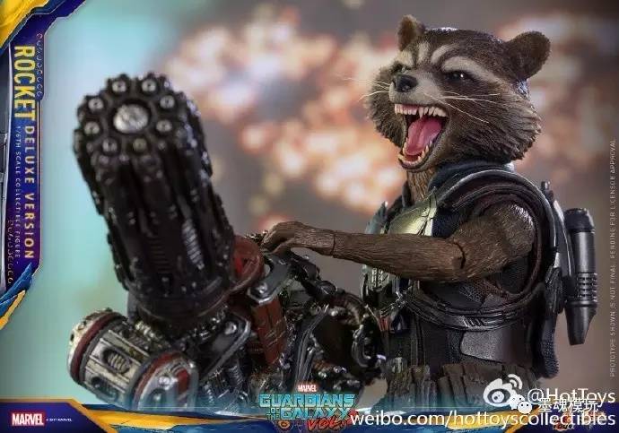 新品hot toys 1:6 银河护卫队2 浣熊2.0 火箭浣熊