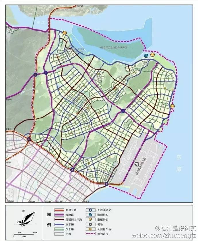 再造一座福州城 188平方公里滨海新城建设规划效果!(组图)