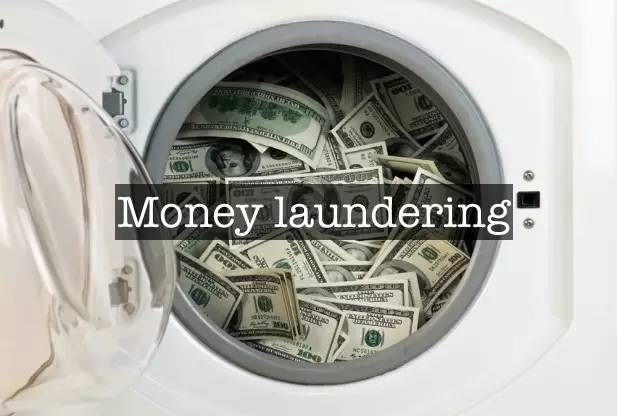 to launder money (动词)